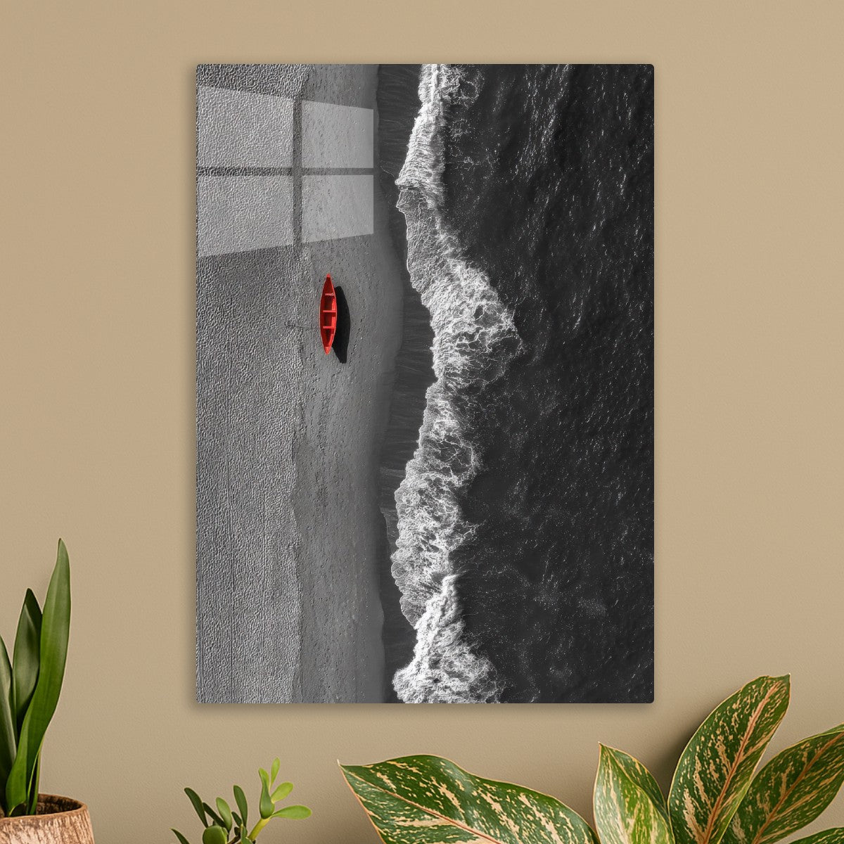 Red Boat at the Beach