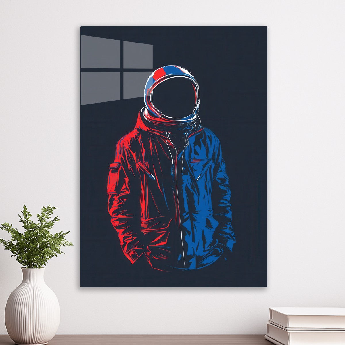 Astronaut Wearing Windbreaker