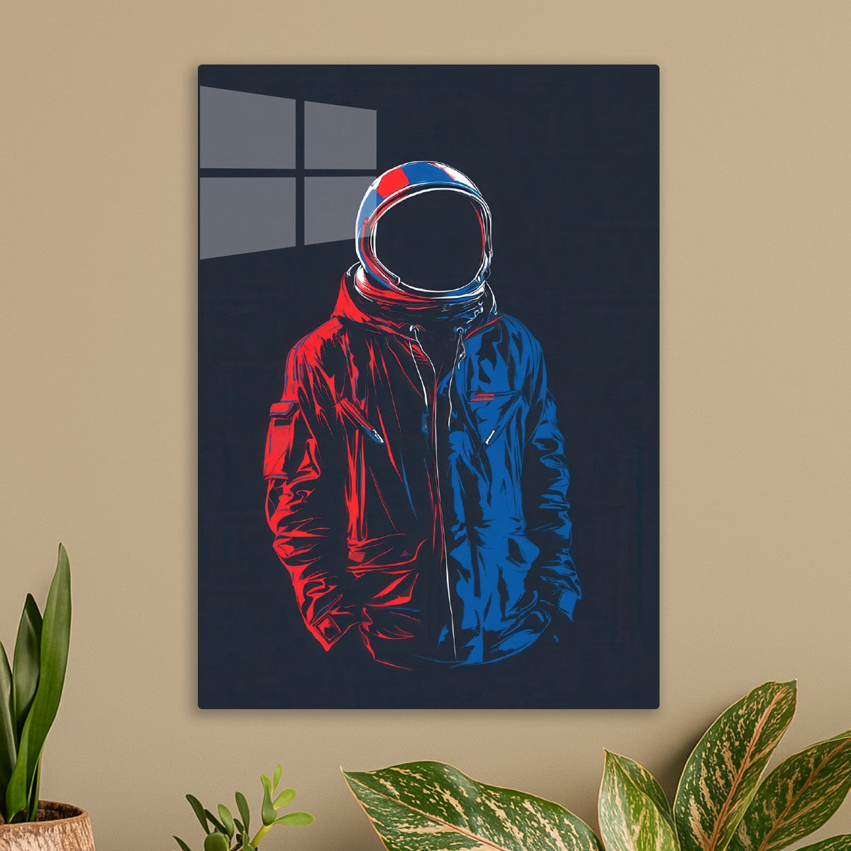 Astronaut Wearing Windbreaker
