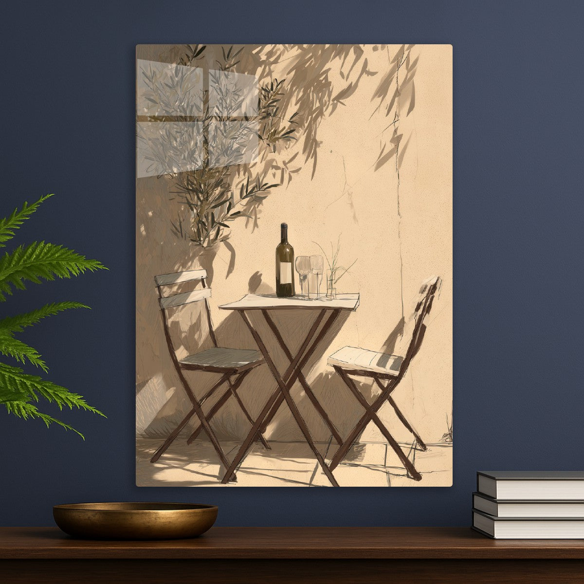 Simple Chairs and Wine