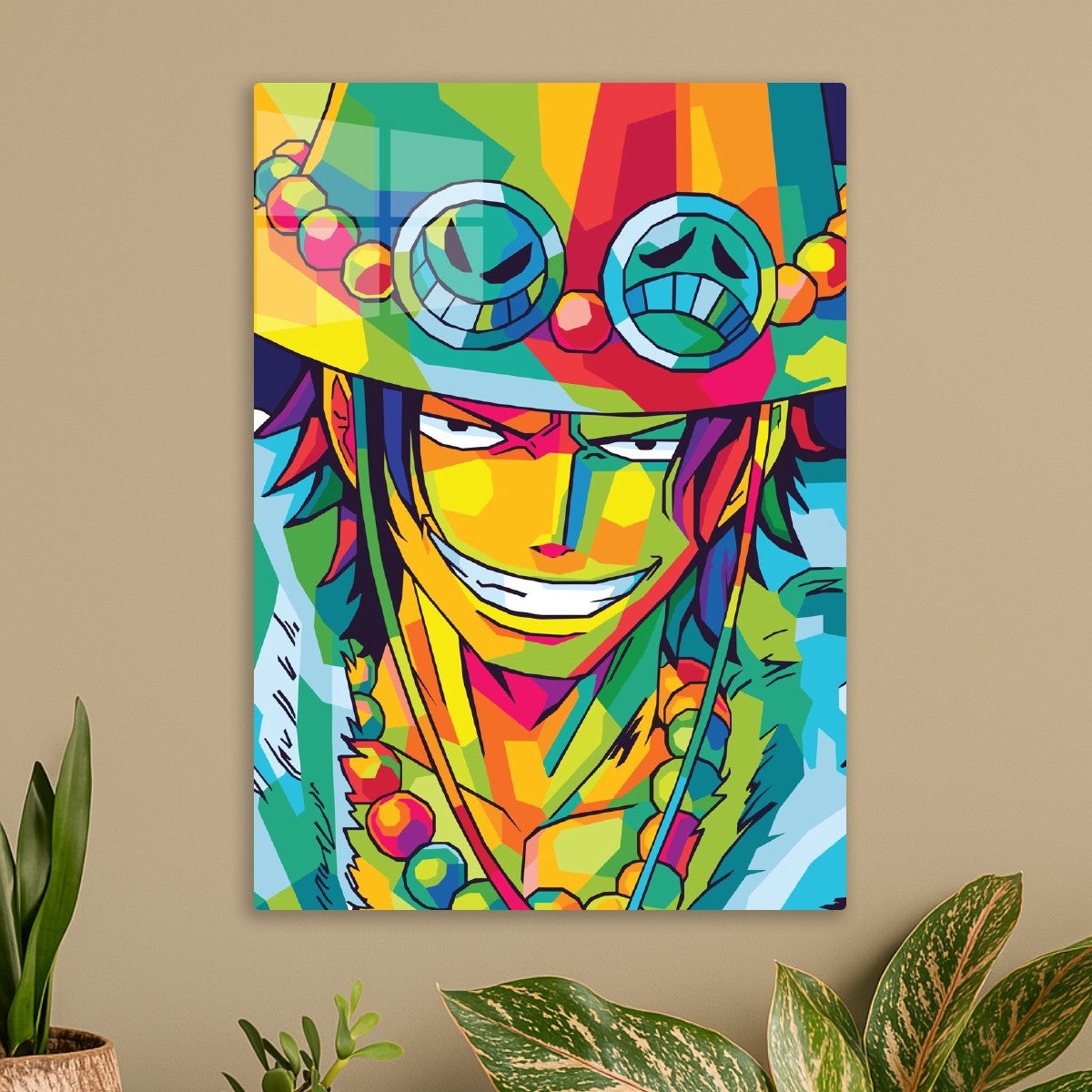 Portgas D. Ace in WPAP Style, One Piece