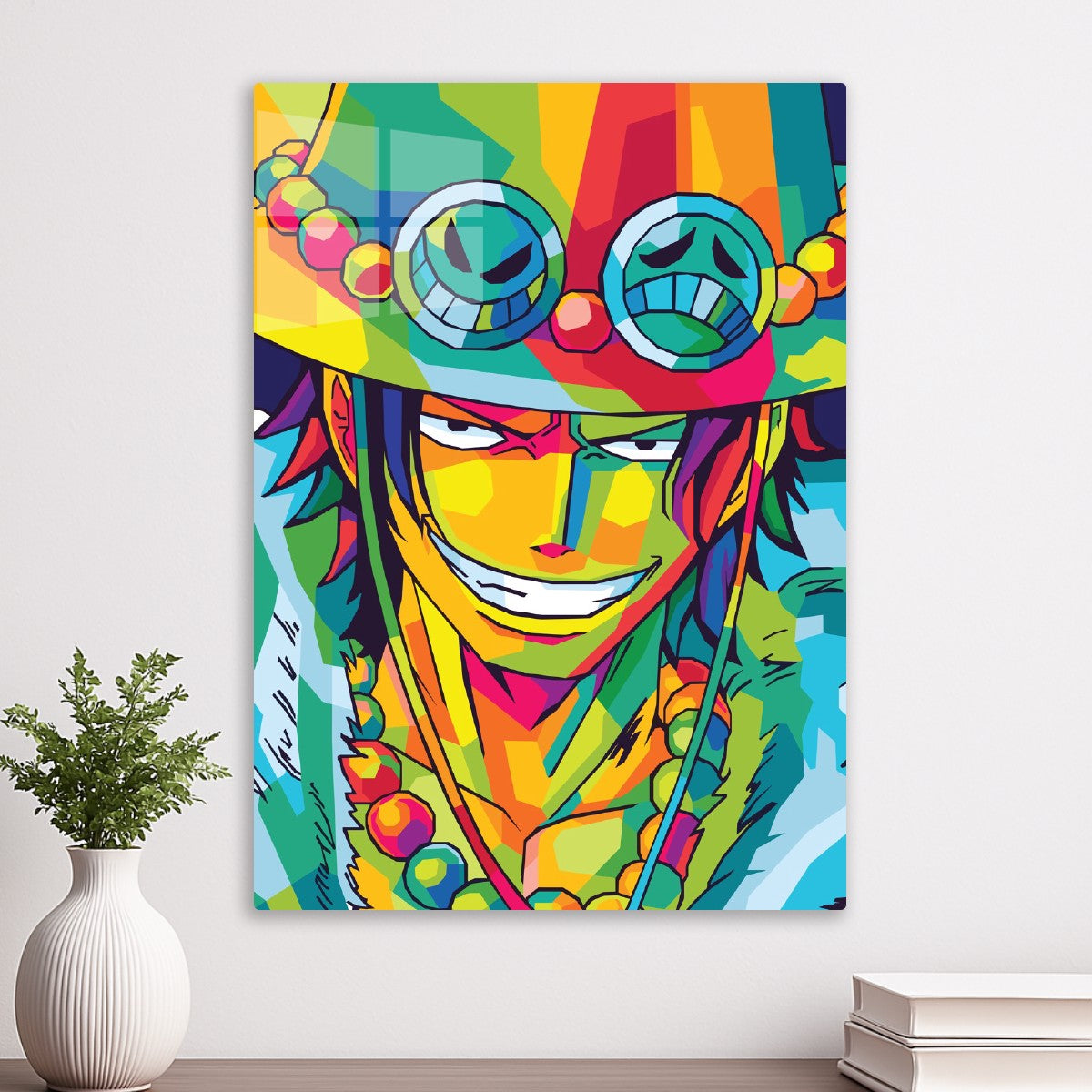 Portgas D. Ace in WPAP Style, One Piece