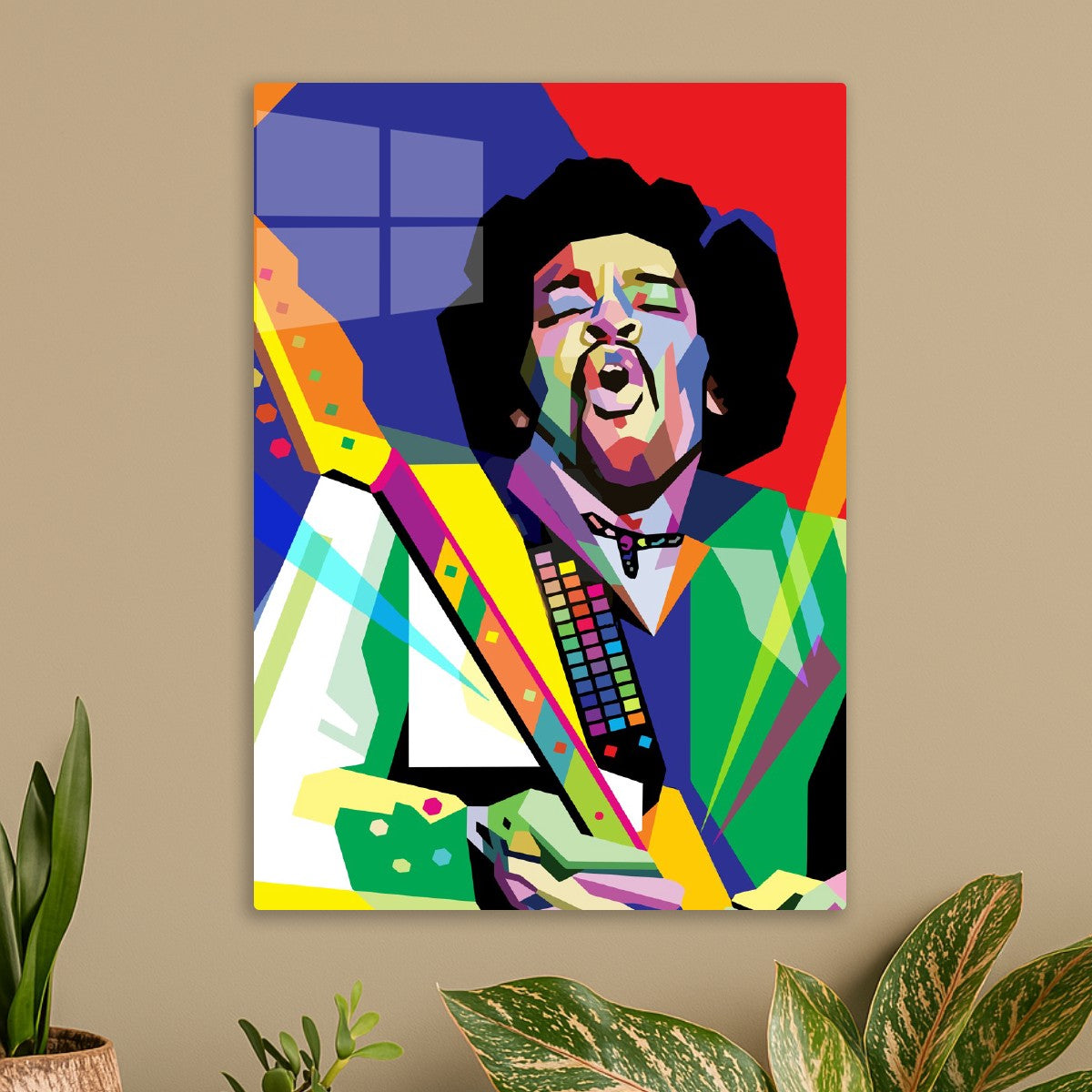Jimi Hendrix Pop WPAP Art