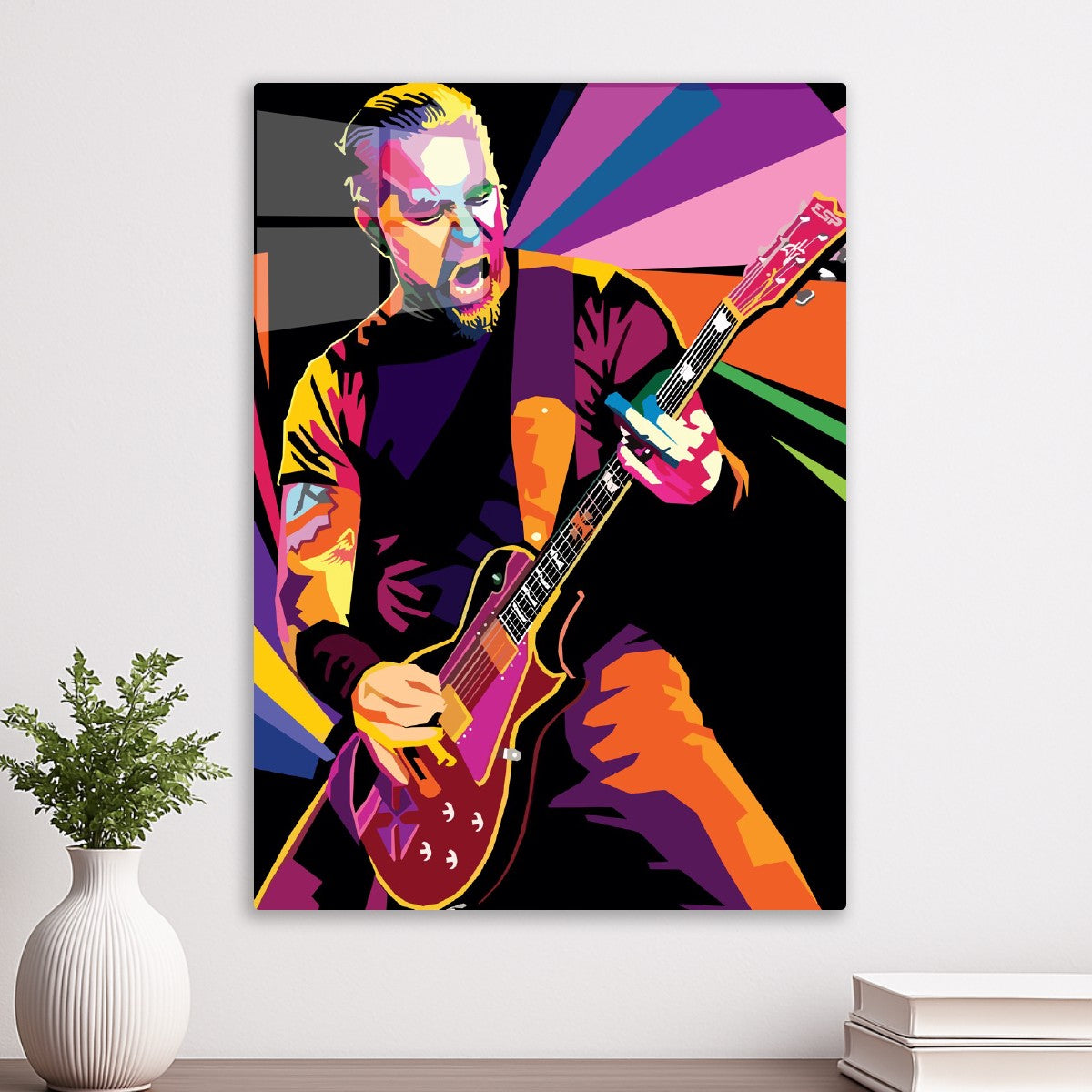 James Hetfield, Rock Performer Dynamic Pop Art