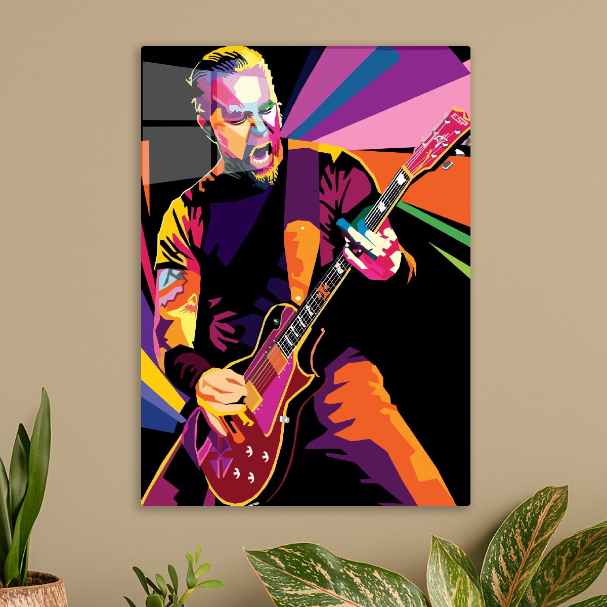 James Hetfield, Rock Performer Dynamic Pop Art