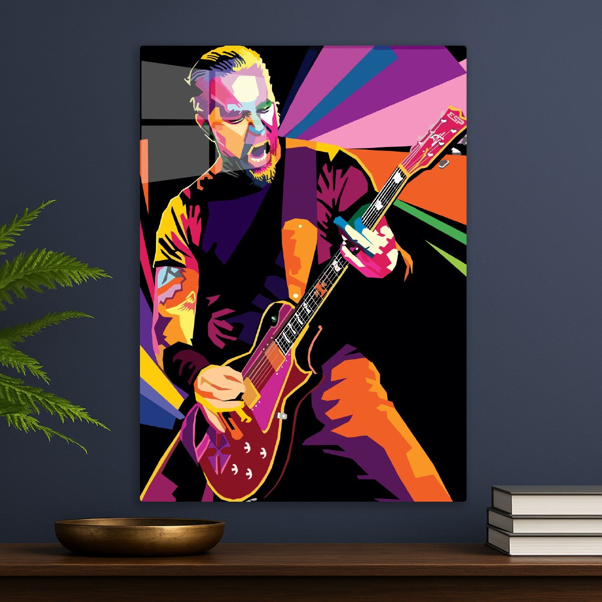 James Hetfield, Rock Performer Dynamic Pop Art