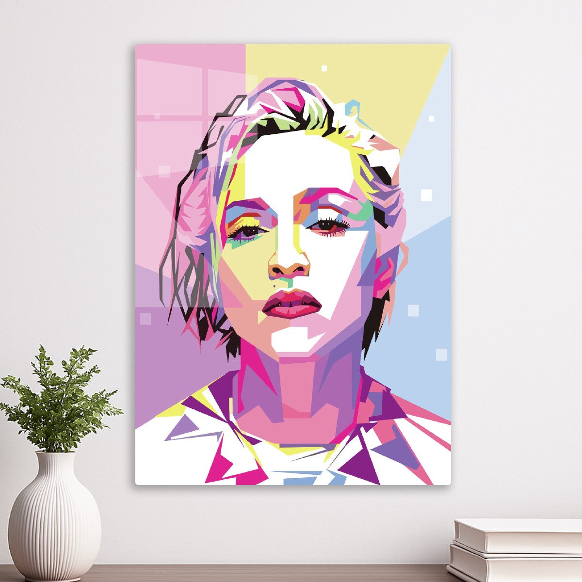 Madonna Bright WPAP Portrait