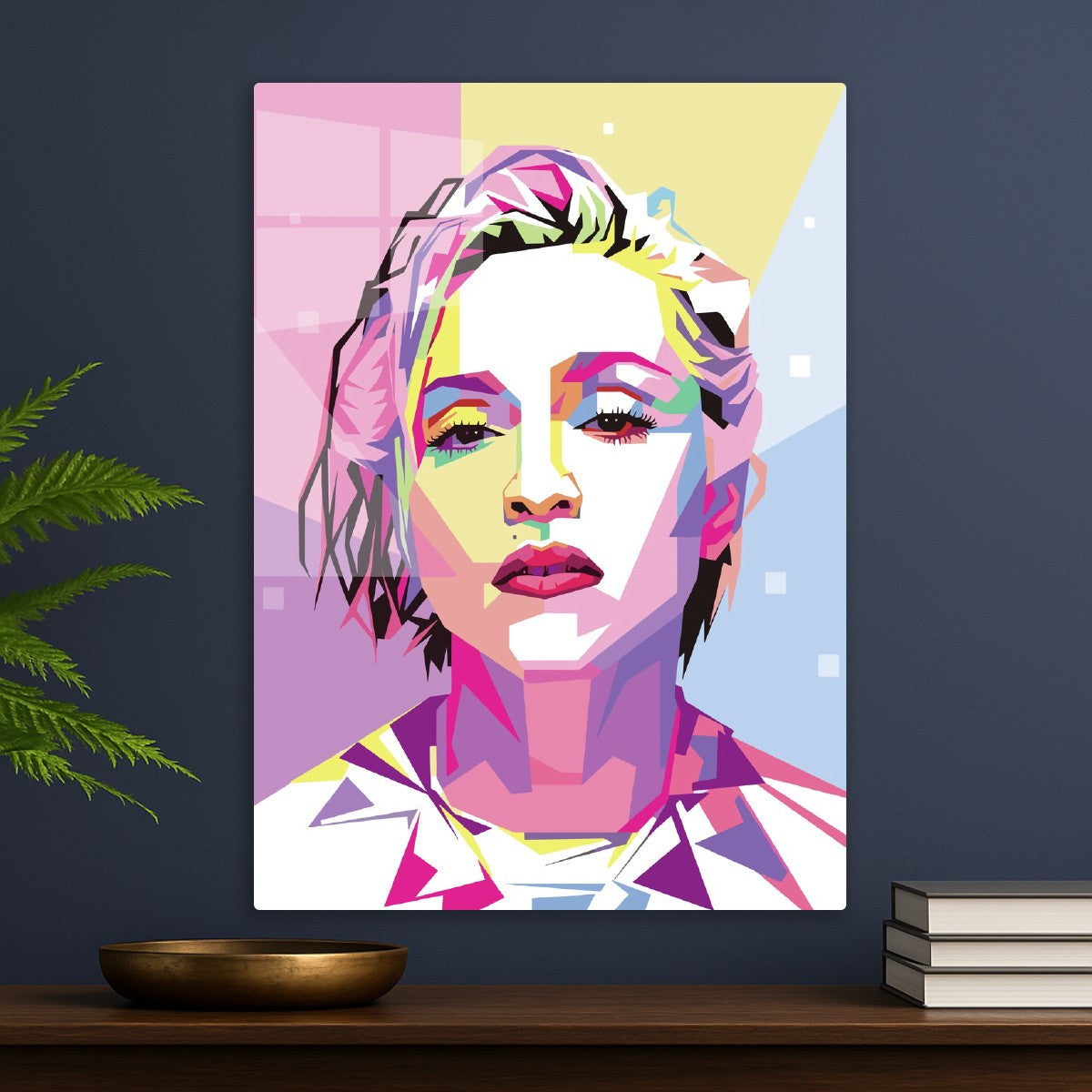 Madonna Bright WPAP Portrait