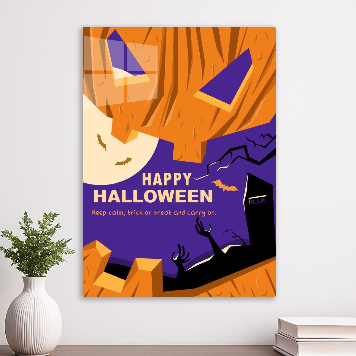 Haunted Pumpkin Night Scene
