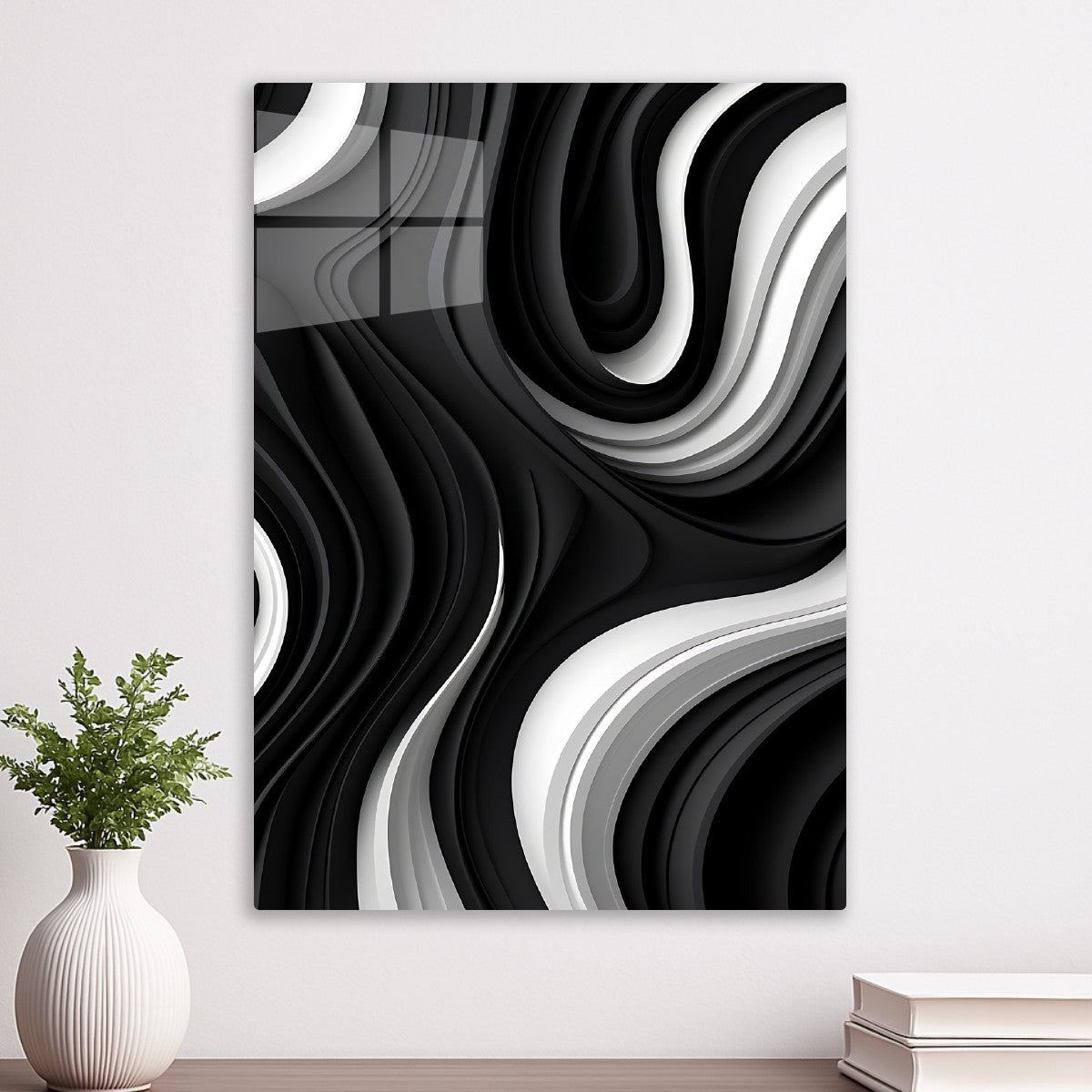 Abstract black white 