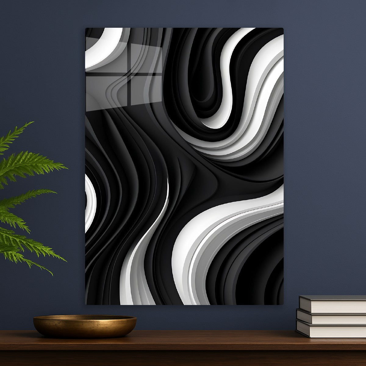 Abstract black white 