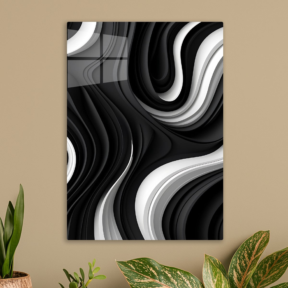 Abstract black white 