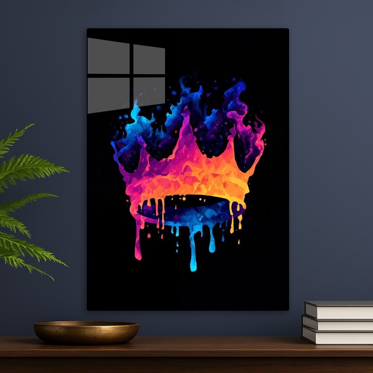 Flaming Neon Crown