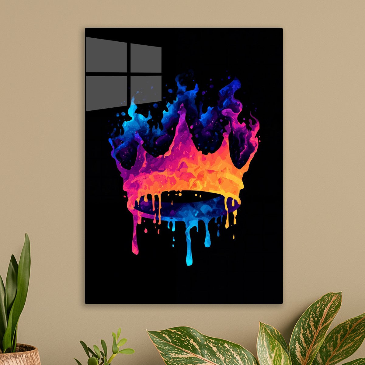 Flaming Neon Crown