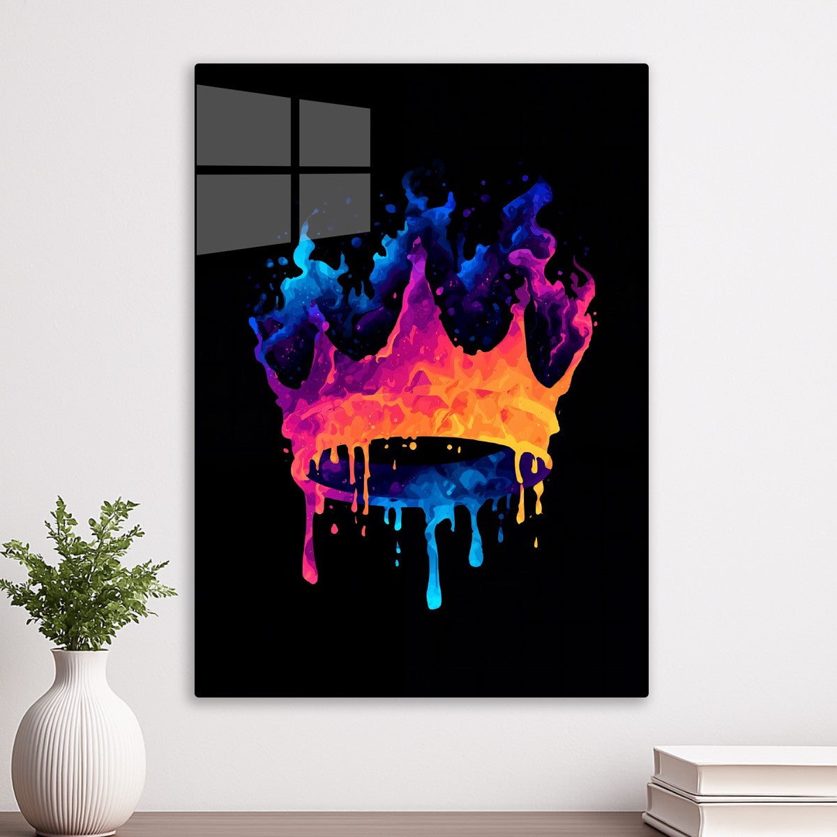 Flaming Neon Crown