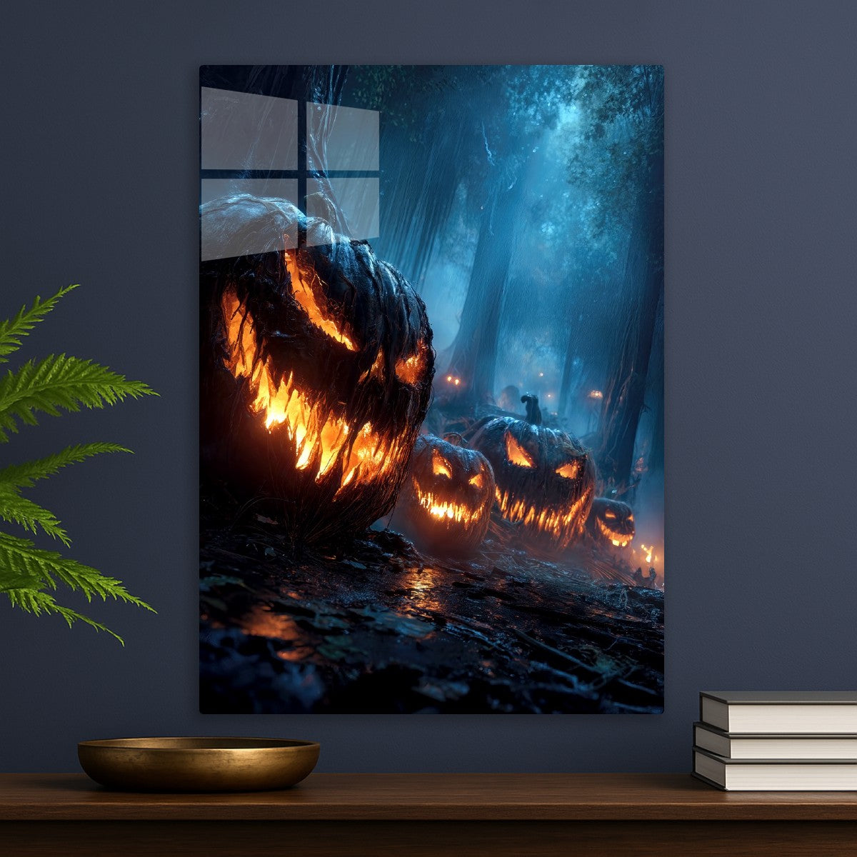 Sinister Glowing Pumpkins