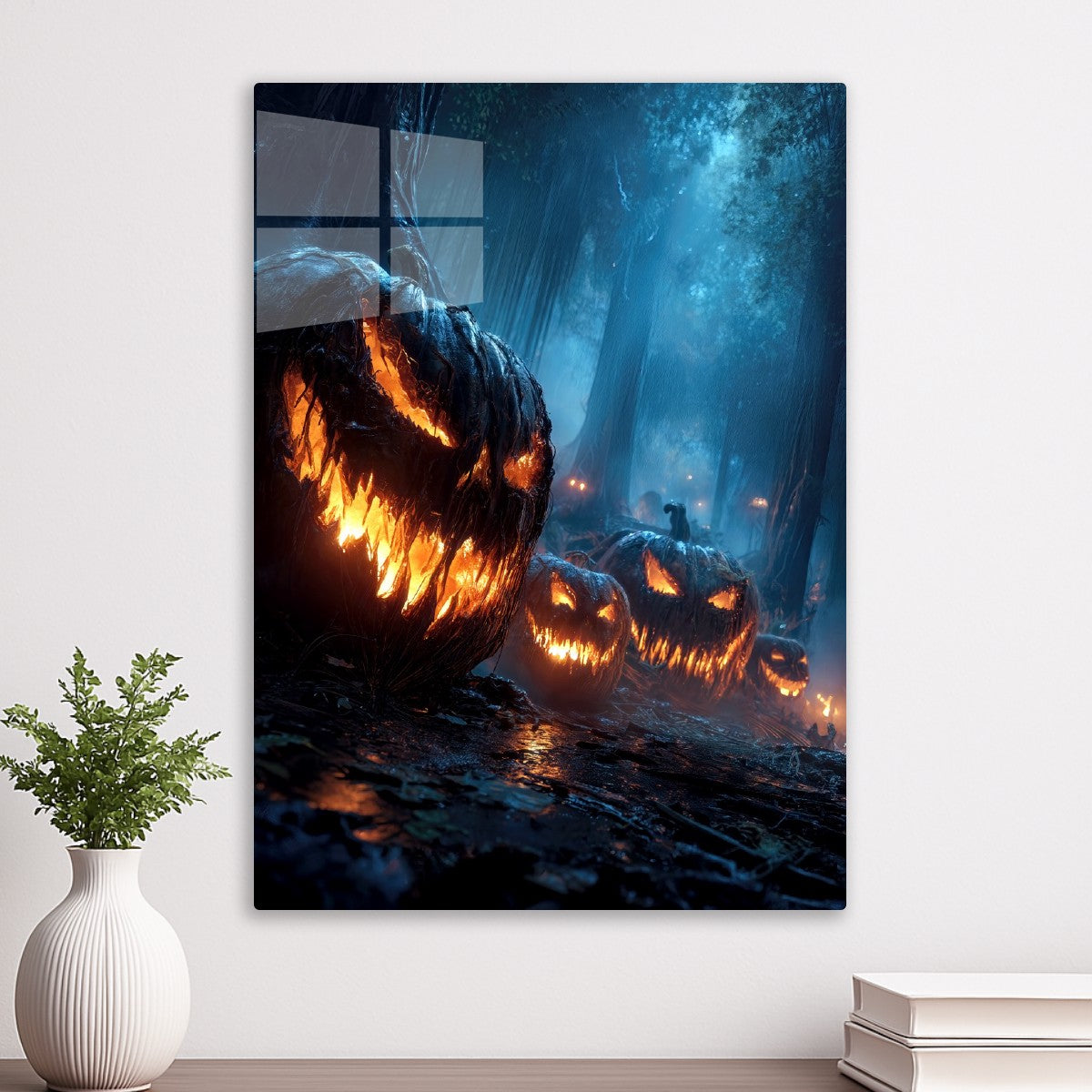 Sinister Glowing Pumpkins