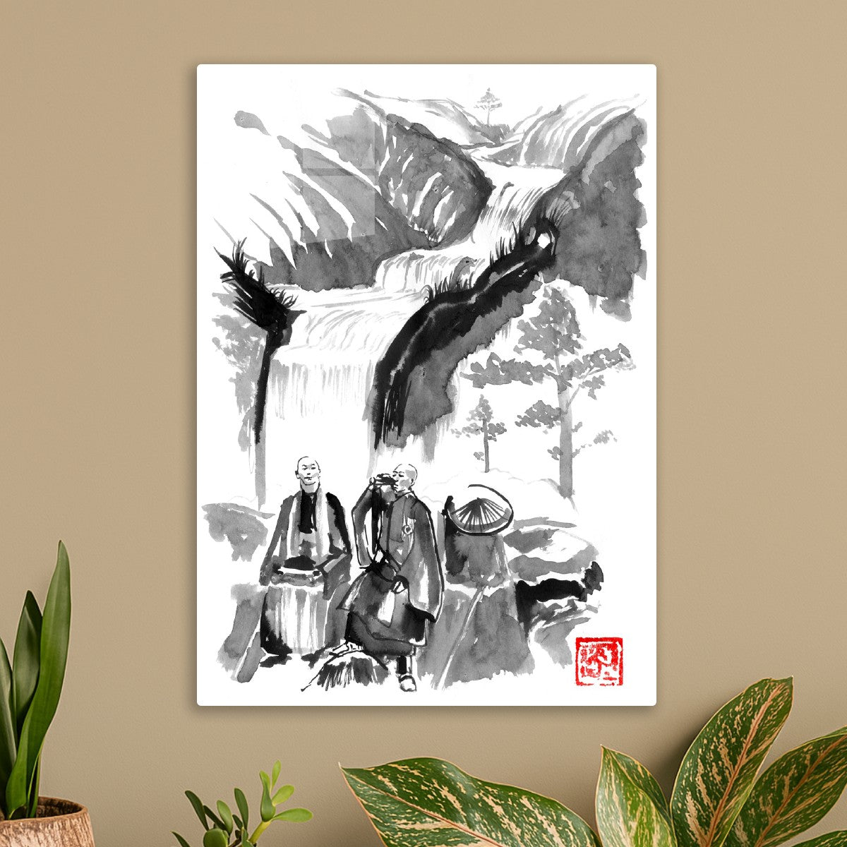 Monks in the mountain