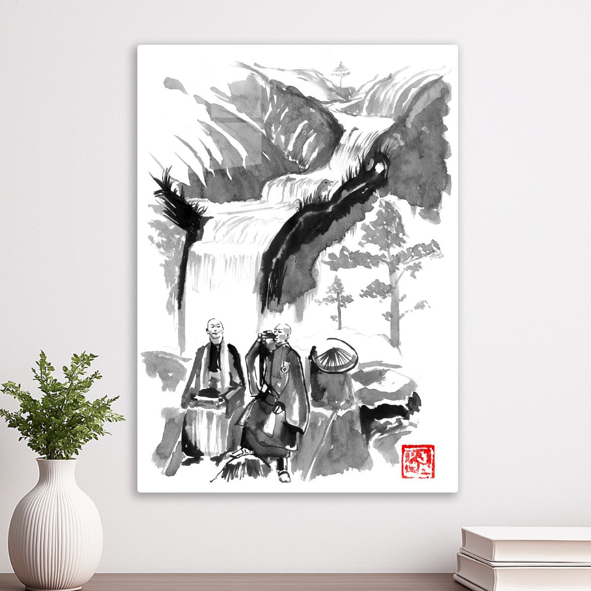 Monks in the mountain