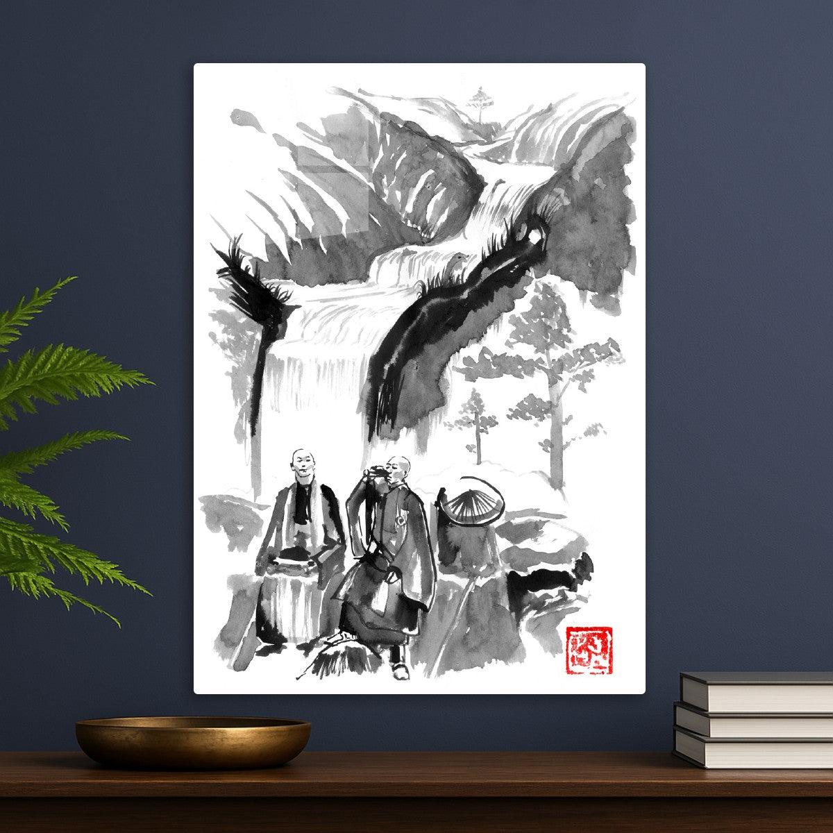 Monks in the mountain