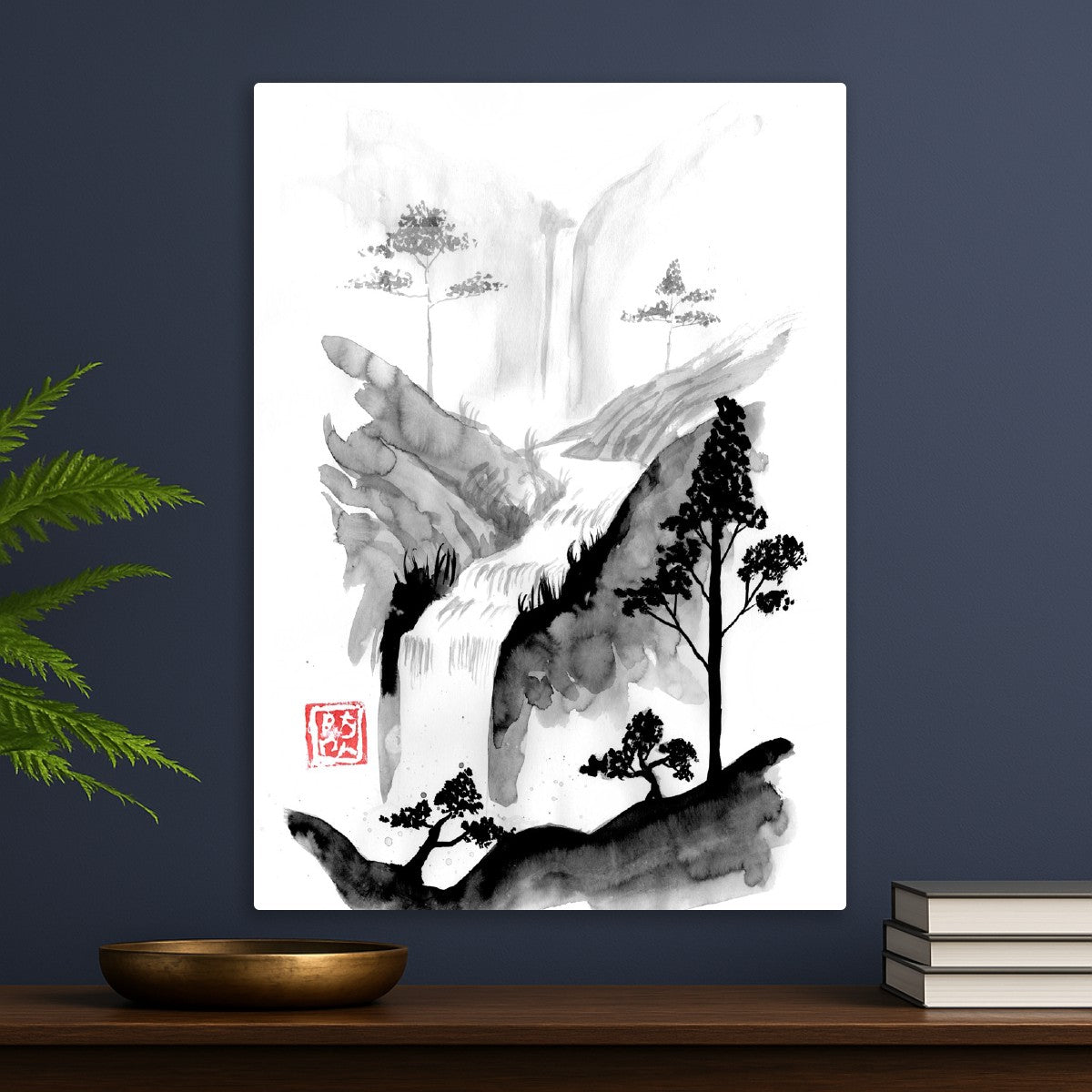 Fall through the mountain