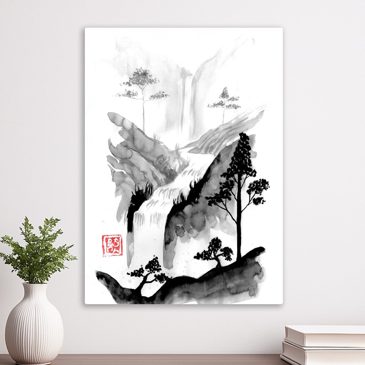 Fall through the mountain