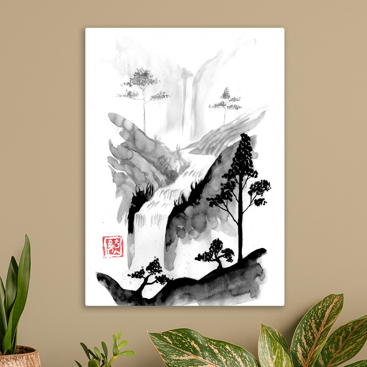 Fall through the mountain