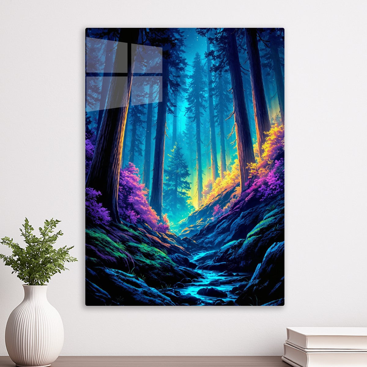 Neon Redwood Serenity