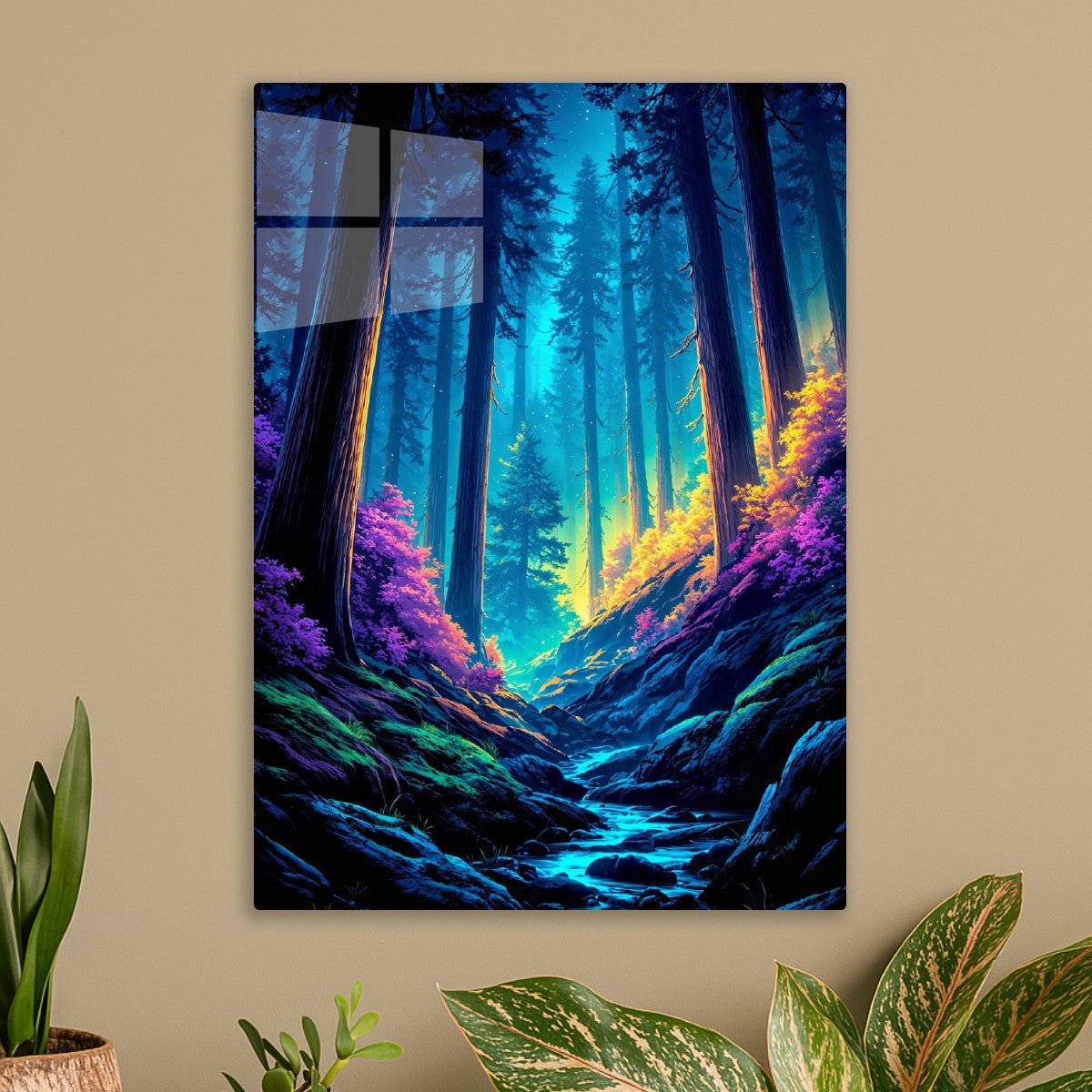 Neon Redwood Serenity