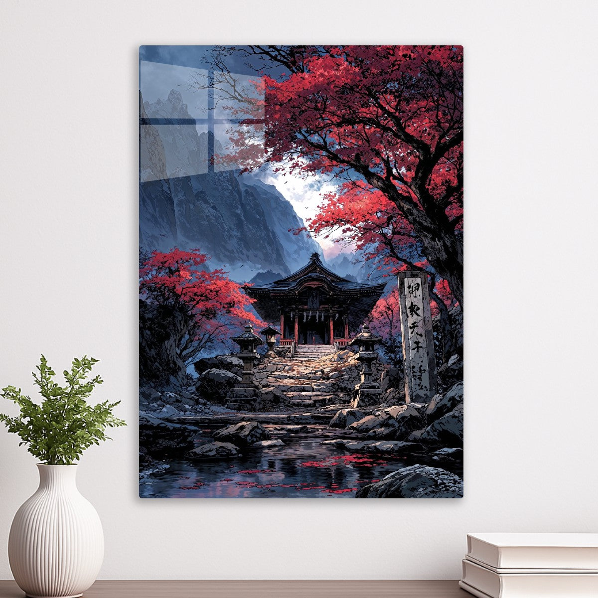 Mountain Temple in Autumn