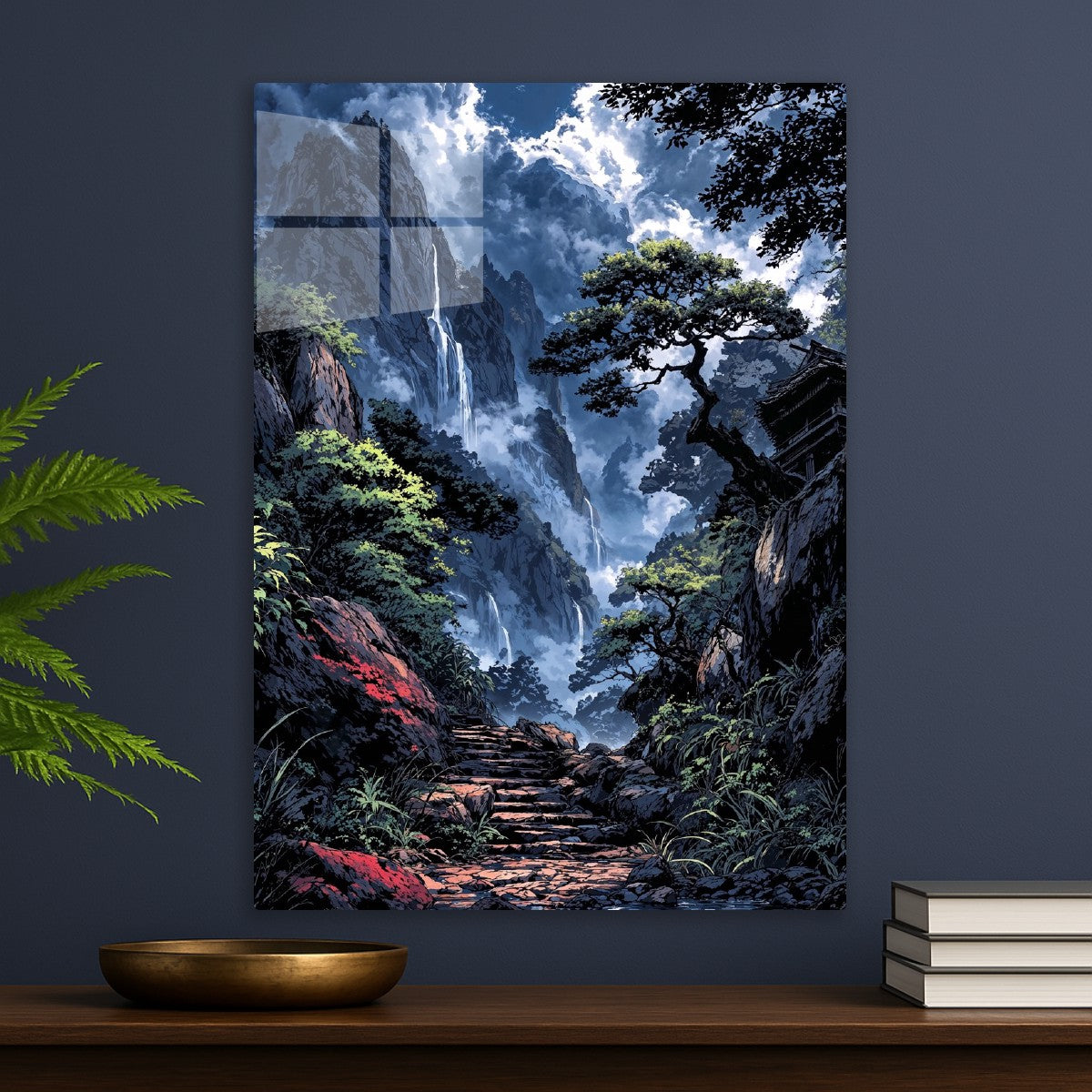 Mountain Waterfalls Pathway