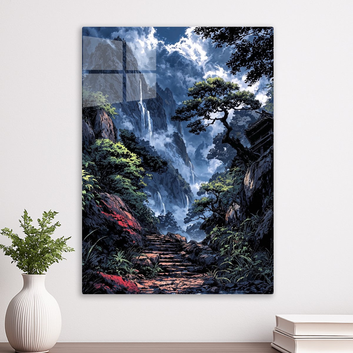 Mountain Waterfalls Pathway