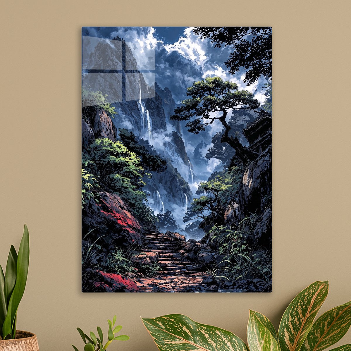 Mountain Waterfalls Pathway