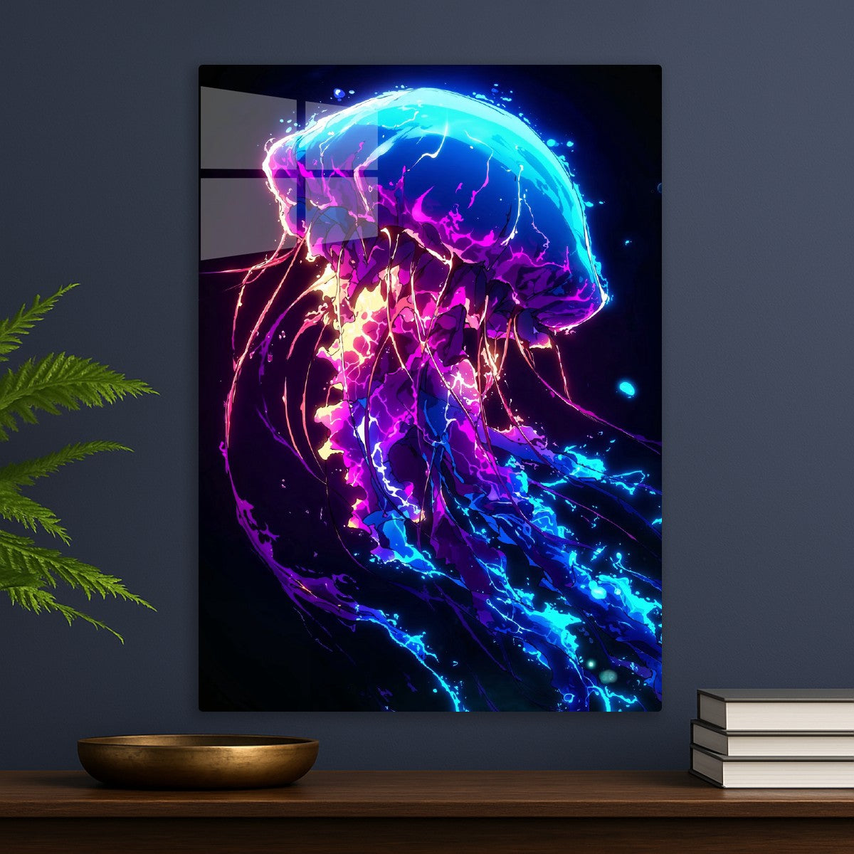 Neon Jellyfish Anime Glow