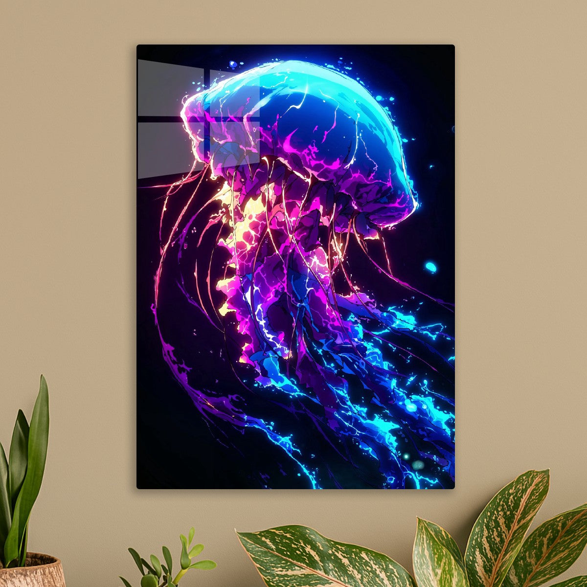 Neon Jellyfish Anime Glow