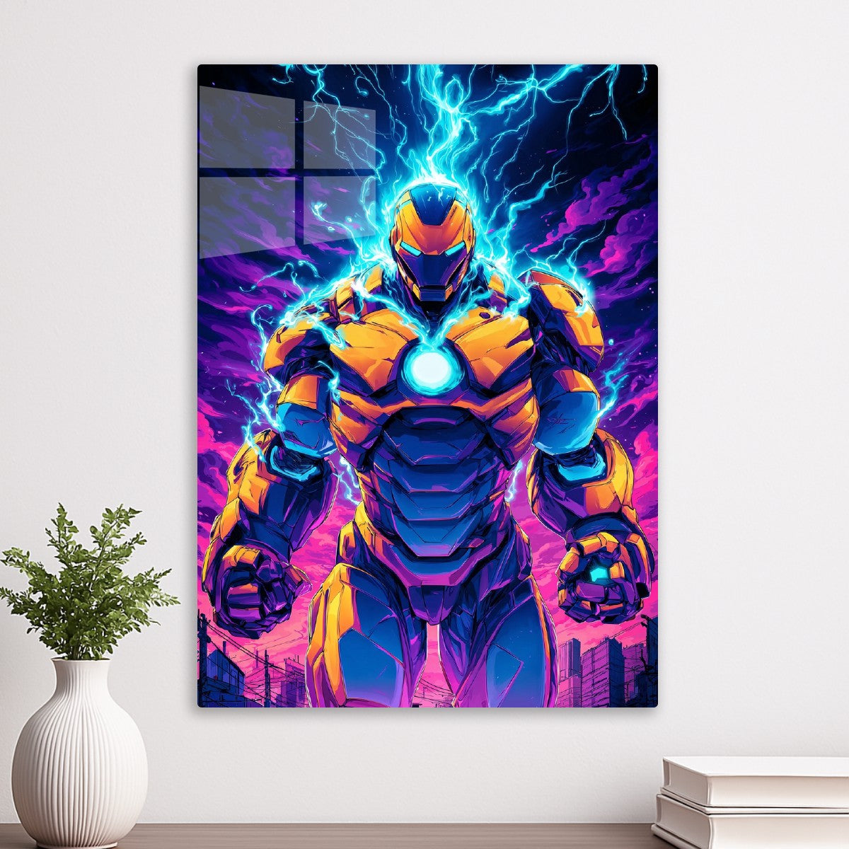 Neon Power Mech Warrior