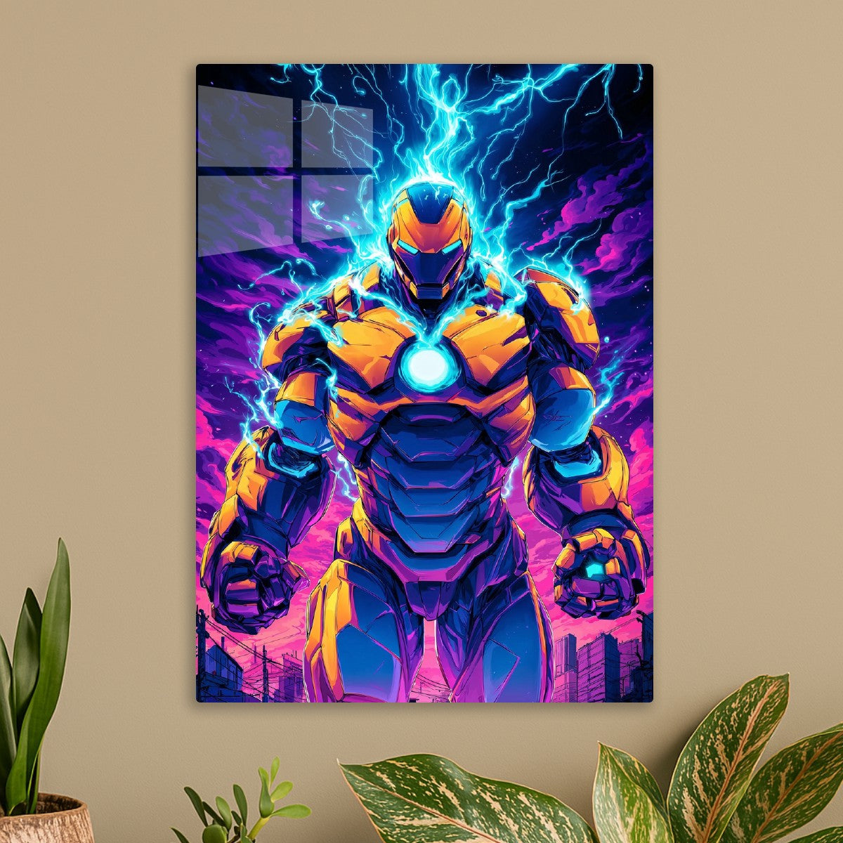 Neon Power Mech Warrior