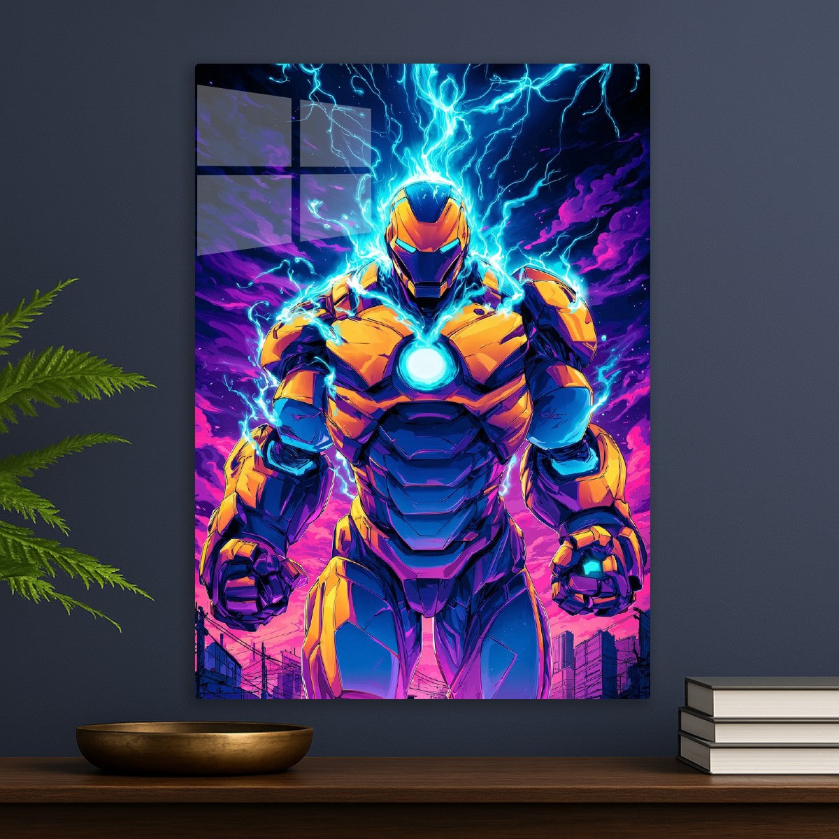 Neon Power Mech Warrior