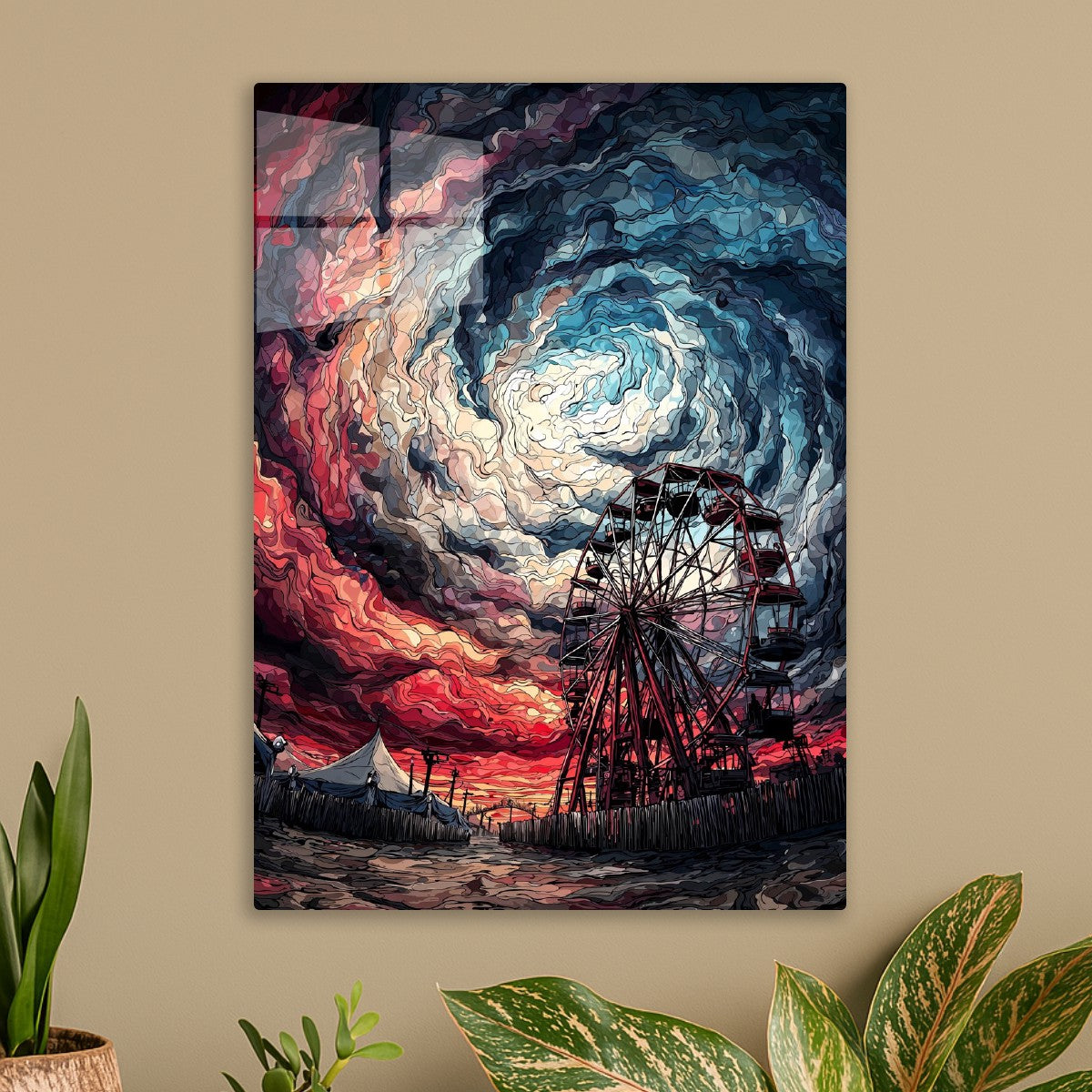 Storm Carnival Ferris Wheel