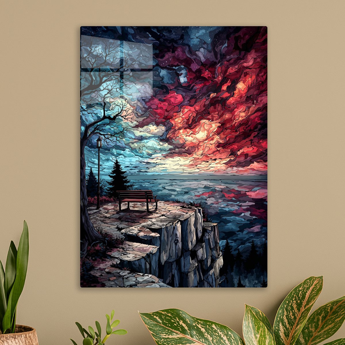 Cliffside Dreamscape Skies