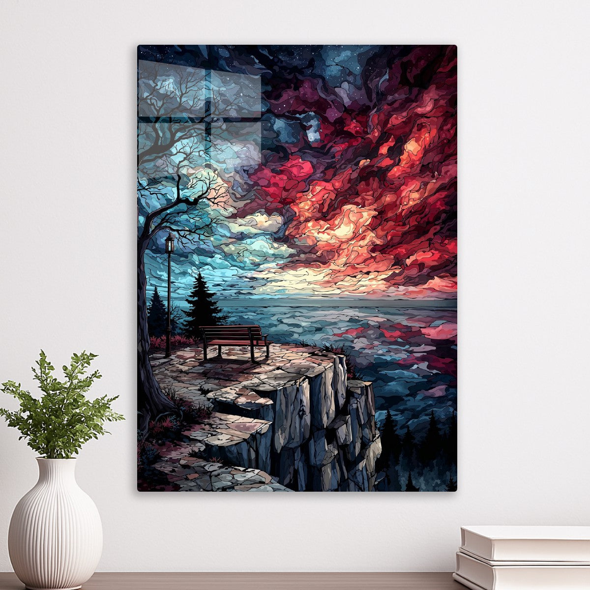 Cliffside Dreamscape Skies