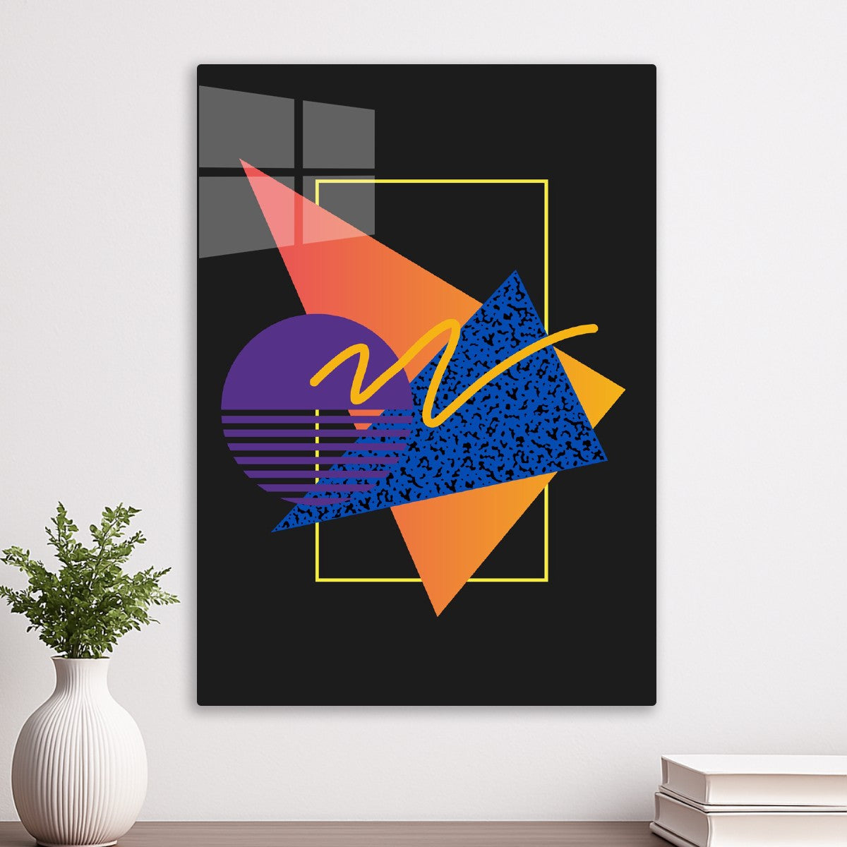 Synthwave 80s Memphis Pattern