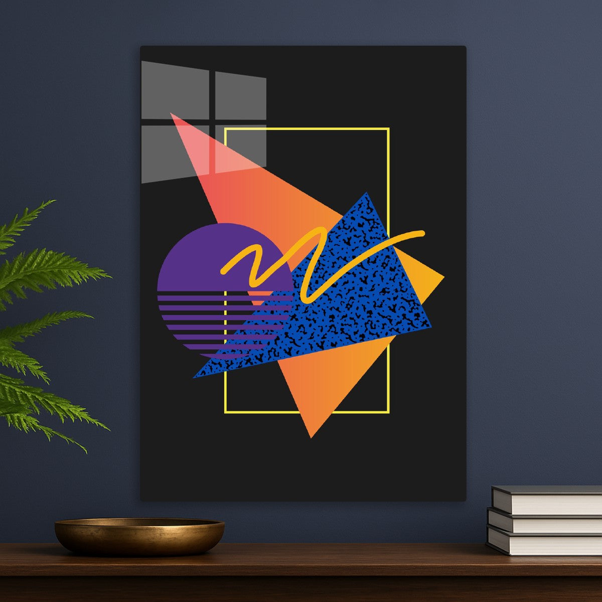 Synthwave 80s Memphis Pattern