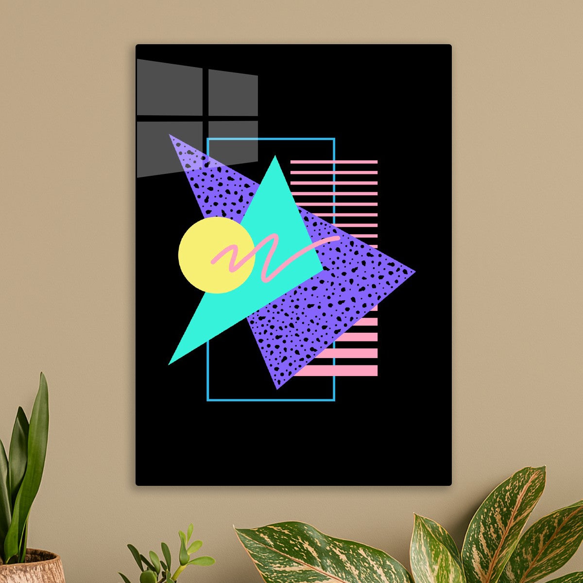 80s Outrun Memphis Pattern