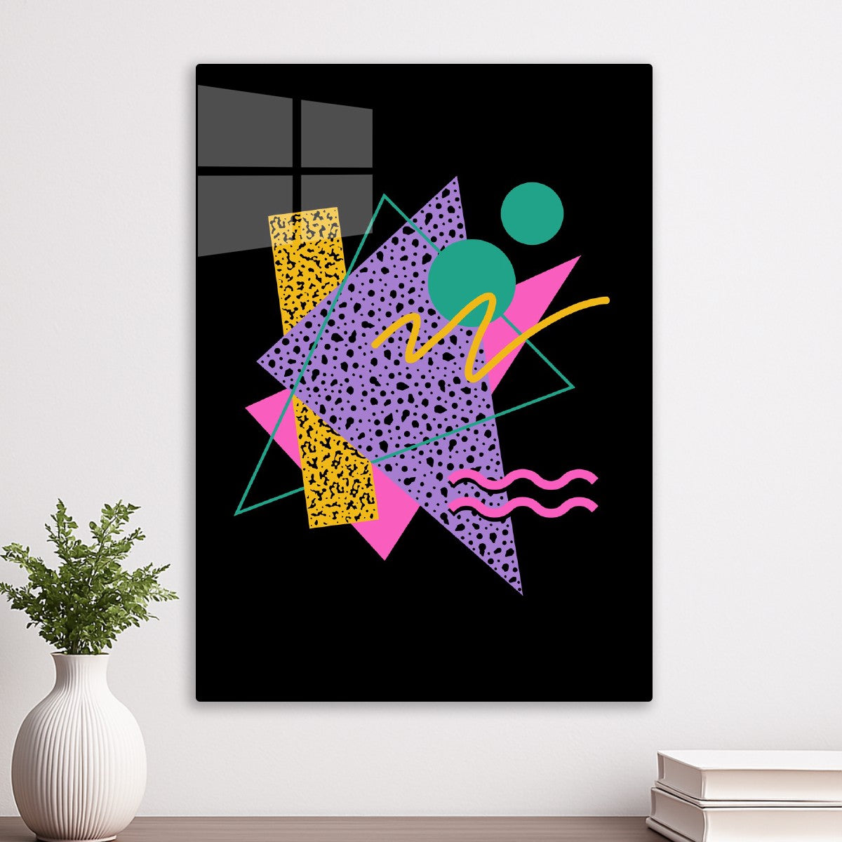 Retro 80s Pink Memphis Pattern