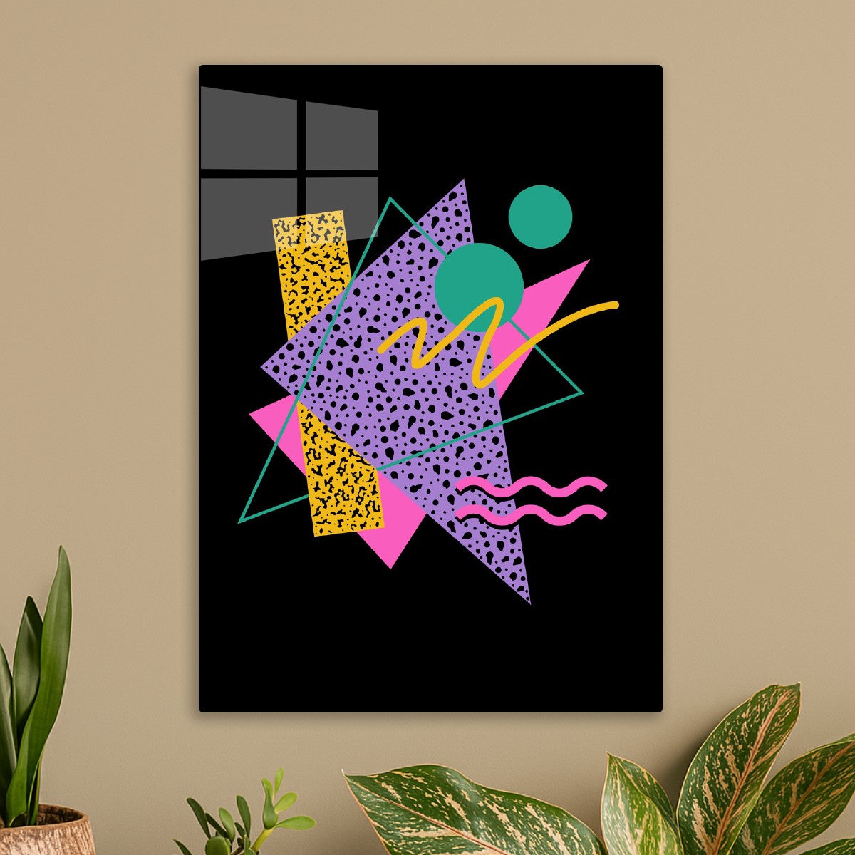 Retro 80s Pink Memphis Pattern