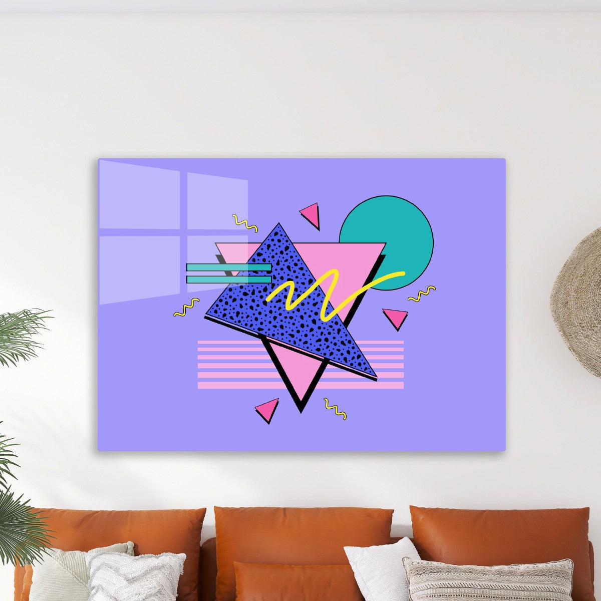 90s Purple Memphis Pattern