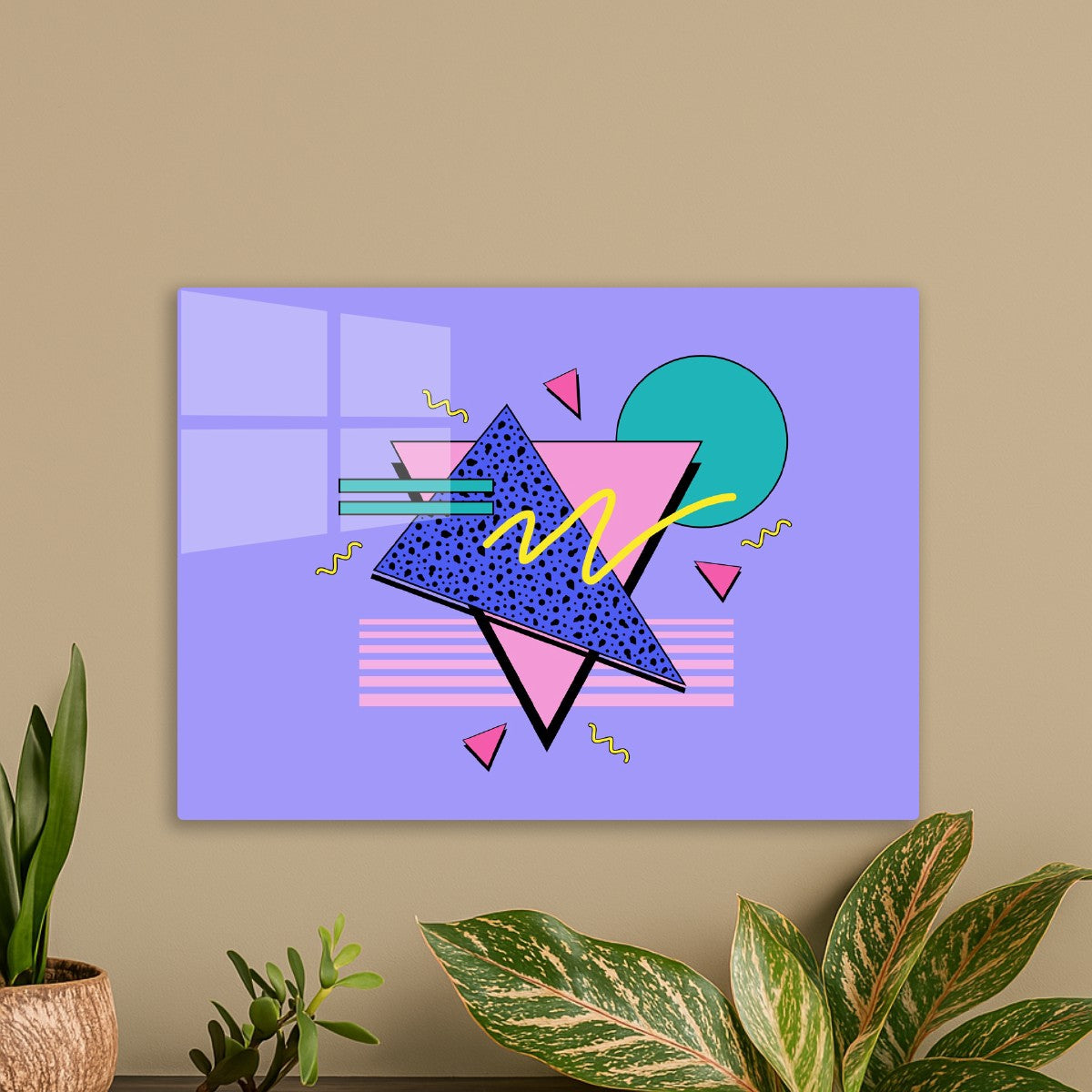 90s Purple Memphis Pattern