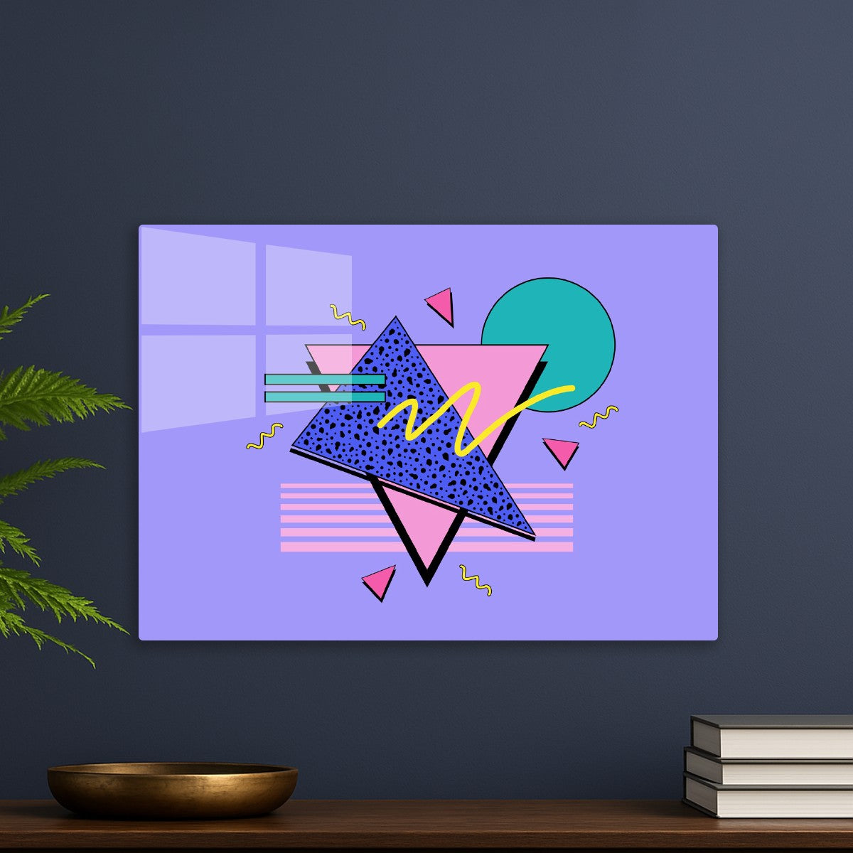 90s Purple Memphis Pattern