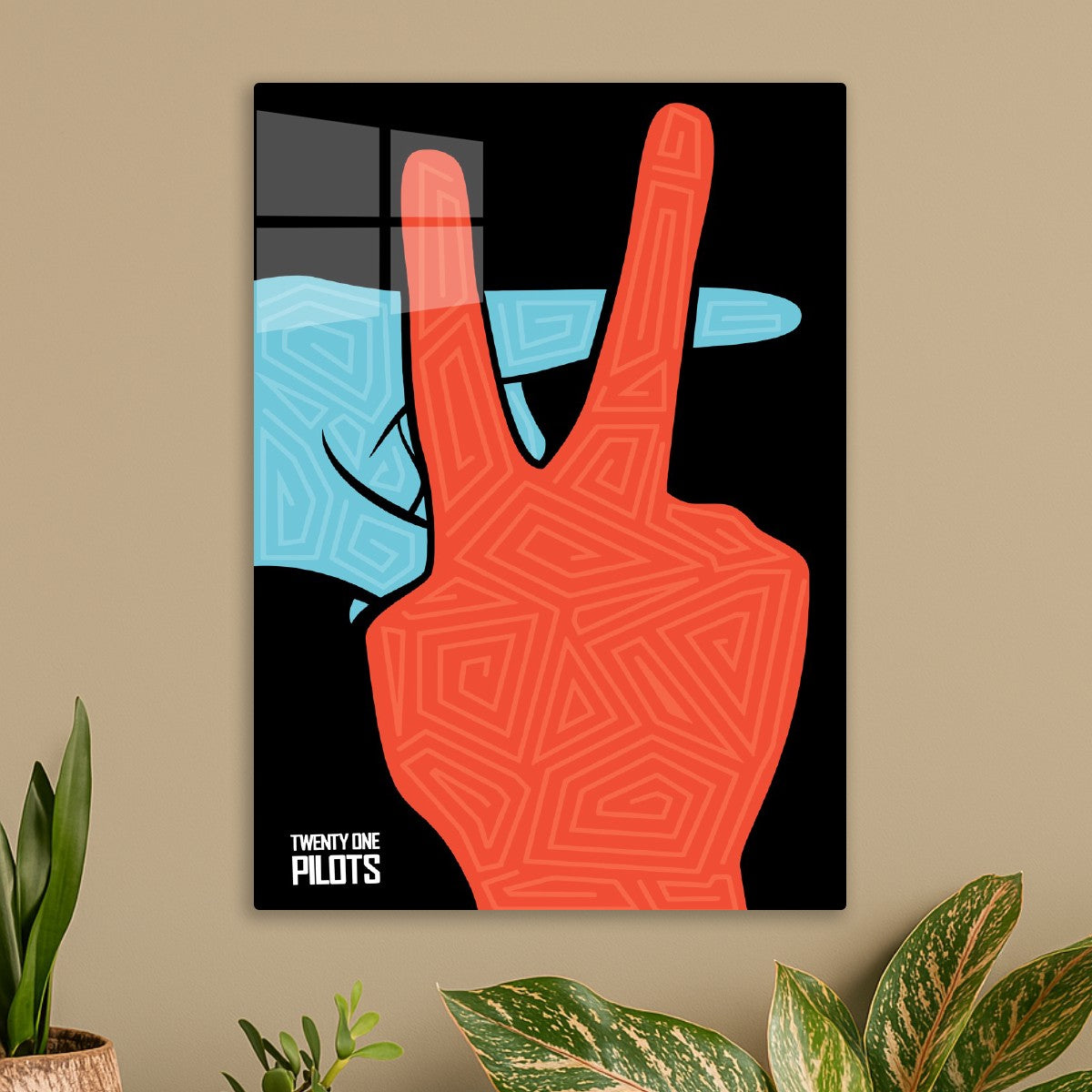 Peace Sign Hands Twenty One Pilots Art